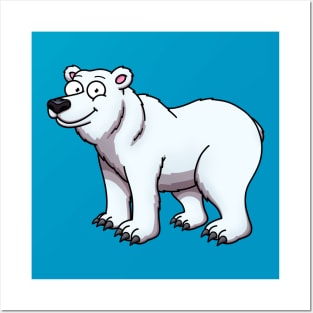 Happy Polar Bear Posters and Art